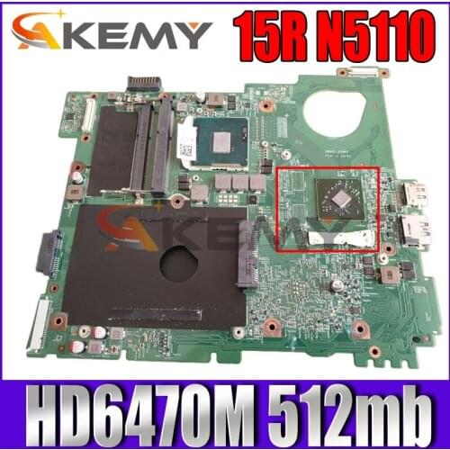 Akemy For Dell Inspiron 15R N5110 Laptop Motherboard CN-0NKC7K 0NKC7K Main Board HM67 DDR3 HD6470M 512mb