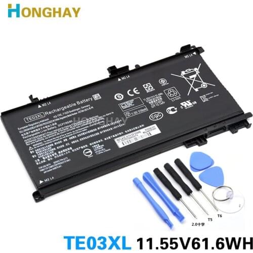 HONGHAY TE03XL Laptop battery For HP OMEN 15 TPN-Q173 HSTNN-UB7A 15-bc011TX 15-bc012TX 15-bc013TX 15-bc014TX 15-bc015TX AX017TX