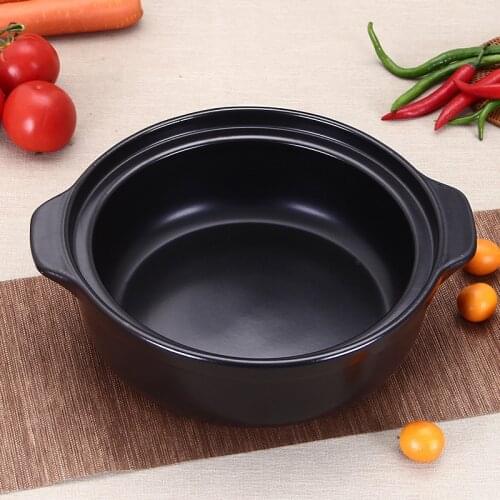 Big Soup Pot Crock Pot cookware Casserole Ceramic Saucepan Soup Pot High Temperature Resistant Cooking Pan Gas Stove Soup Pot
