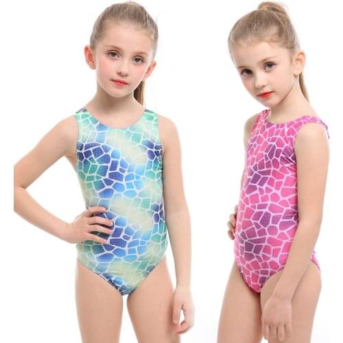 Girls Swimwear One-piece New 2020 Professional Training Swimsuit Bathing Suit Large Girls Swimwear Children Beachwear 1053