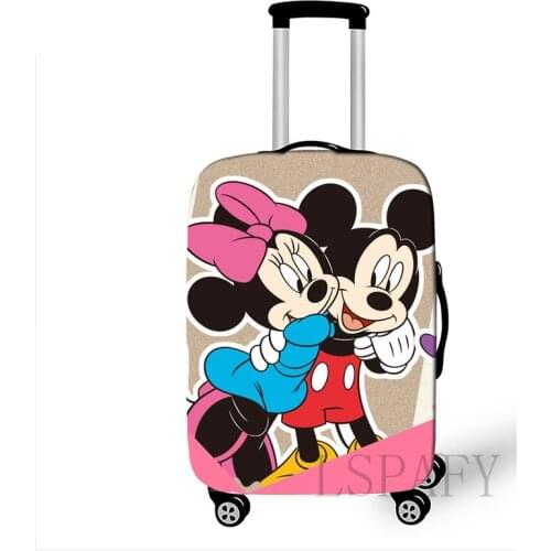 Disney Mickey Travel Elastic Color Luggage Suitcase Protective Cover, Apply to 18-32inch Cases, Travel Accessories