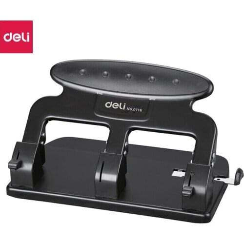 Deli 7mm Diameter Hole Distance 108mm Three Hole Puncher Paper Punch 3823