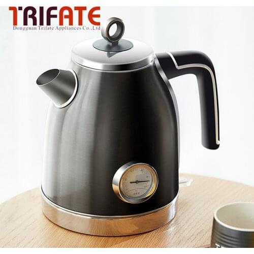 Electric kettle 1.7L Boiling Tea Pot Coffee Heater Temperature Control Meter Stainless Steel Quick Heating Hot Water Boiler