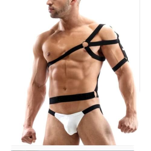 New Masculine Bondage Underwear Cosplay Club Clothes Underwear Costume Elastic Male Exotic Body Line Bondage