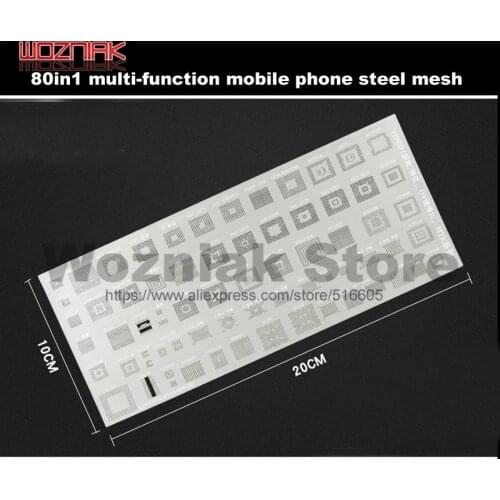 Wozniak 80in1 Multifunctional mobile phone repair steel net For Spreadtrum Communications OV Camera IC MTK series Tin pulp mesh