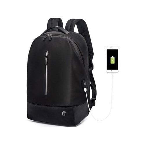 Xiaomi Mens Wear-resistant Oxford Backpack USB Charging Casual Travel Multi-compartment Bag Waterproof Computer Backpack