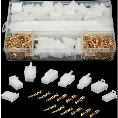 40Set 2/3/4/6 Pin Car Electrical 2.8mm Wire Connector Terminal Set Electrical Wire Terminals Assortment Kit for Cars Motorcycles