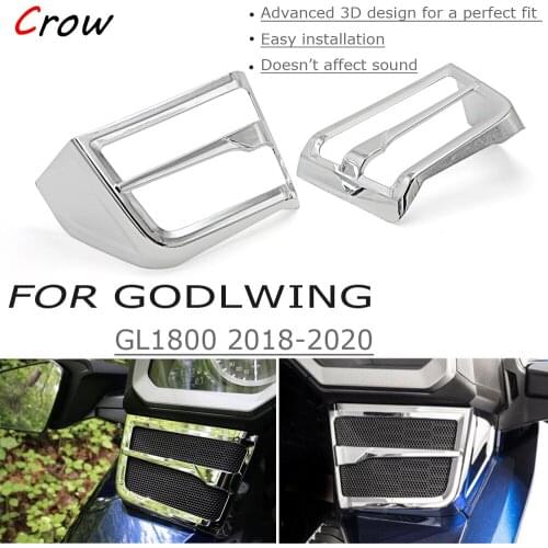 New motorcycle chrome speaker grille for Honda Goldwing 1800 F6B GL1800 2018 2019 2020