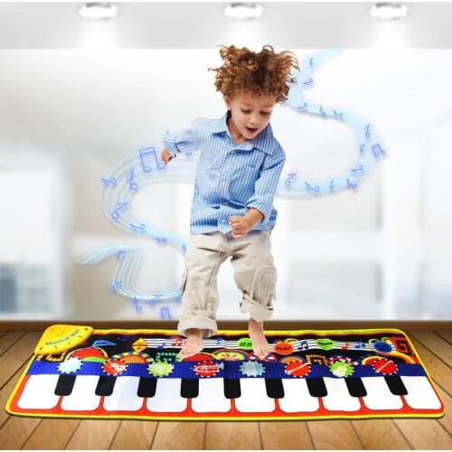 New Baby Piano Mat Music Carpet Animal Barking Mat Playing Baby Toys Learning Music Educational Toys Childrens Play Mat