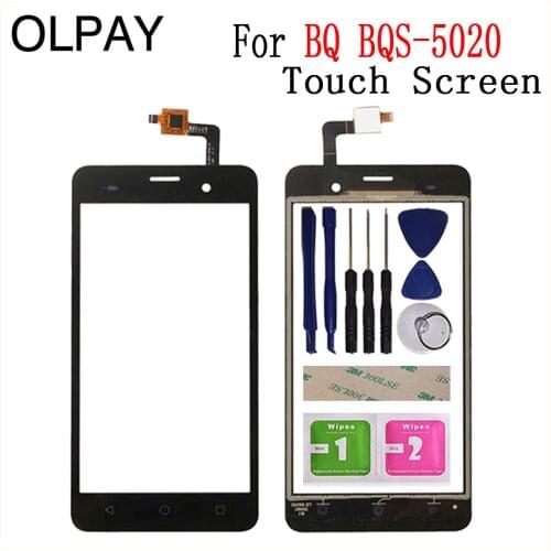 5.0" Mobile Phone For BQ BQS-5020 BQS 5020 Touch Screen Glass Digitizer Panel Lens Sensor Tools Free Adhesive+Wipes