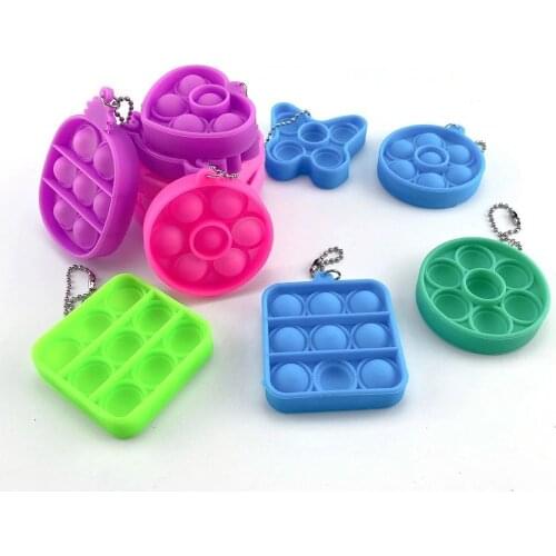 Deratization pioneer key chain silicone fingertip toys decompression puzzle desktop fun portable parent child interaction baby