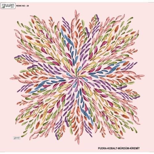 REYYAN SILK OYALIK WRITING (NEW QUALITY)-16308 - RENK-28