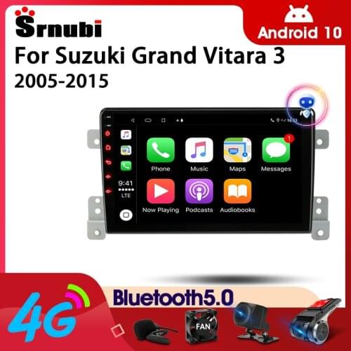 Android 10 2 Din Car Stereo Audio Radio for Suzuki Grand Vitara 2005-2015 Multimedia Video Touch Screen Player Speaker 4G WIFI