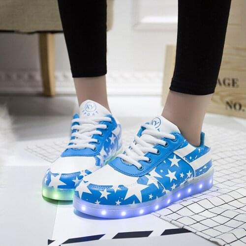 2021 Luminous Sneakers for Children Led Luminous Girls Shoes for Kids USB Glowing Sneakers Light Up Womens Mens sports shoes