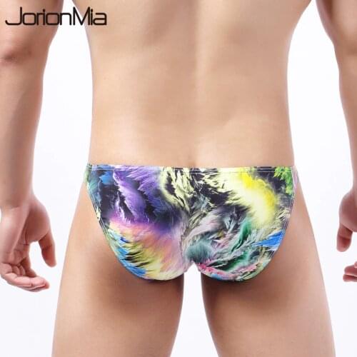 Mens Briefs Printed High-grade Brief Men Underwear Man Slip Breathable Jockstraps Underpants Male Sexy Intimate Panties HT049