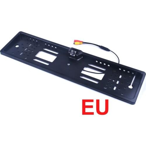 Waterproof European License Plate Frame Rear View Camera Auto Car Reverse Backup Parking Rearview Camera Night Vision 170 degree