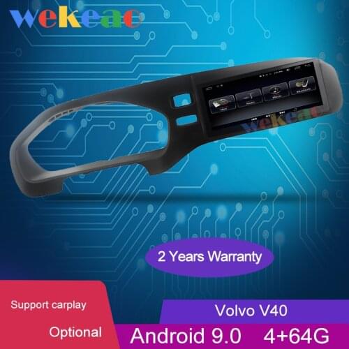 Wekeao 8.8" Touch Screen Android 9.0 Car Radio Automotivo Head Unit For Volvo V40 Autoradio Auto GPS Navigation Stereo 2013-2019