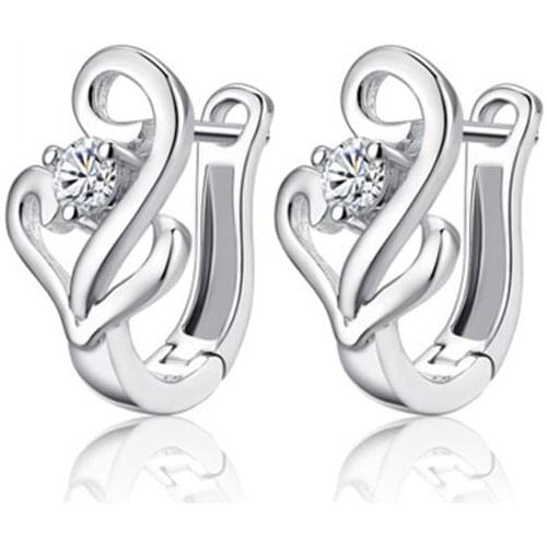 Junkang star kpop pop cute Hong Kong high-end taste movement ladies earrings set stud earrings