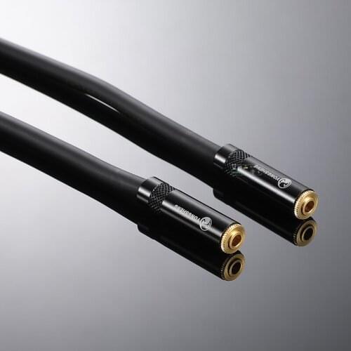 1Pcs neutrik Yongsheng audio pair wiring 3.5mm headphone female to female microphone cable fever extension conversion hifi