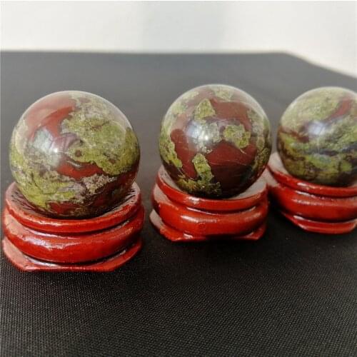 10-20MM Natural Dragon Blood Stone Quartz Crystal Sphere Ball Healing Decoration Natural Stones and Minerals Reiki Energy Gifts