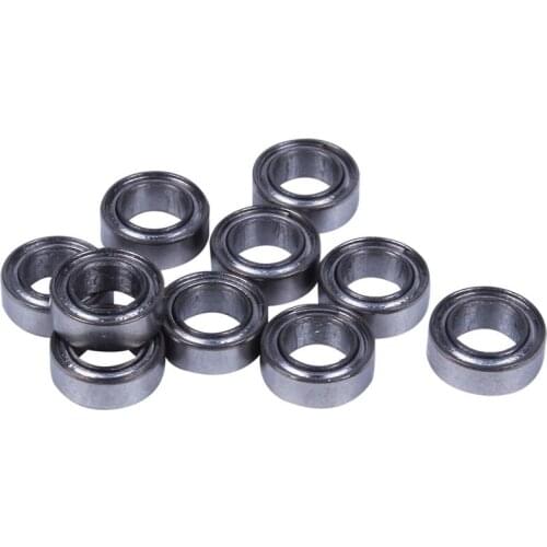 10pcs 13Size Miniature Metal Shielded Sealed Groove Model Ball Bearing Size: MR74-ZZ 4*7*2.5mm