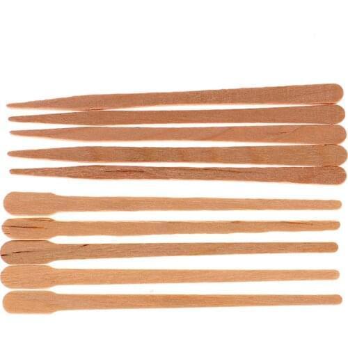 100PCS Wax Waxing Disposable Sticks Woman Wooden Body Hair Removal Sticks Beauty Toiletry Kits Wood Tongue Depressor Spatula