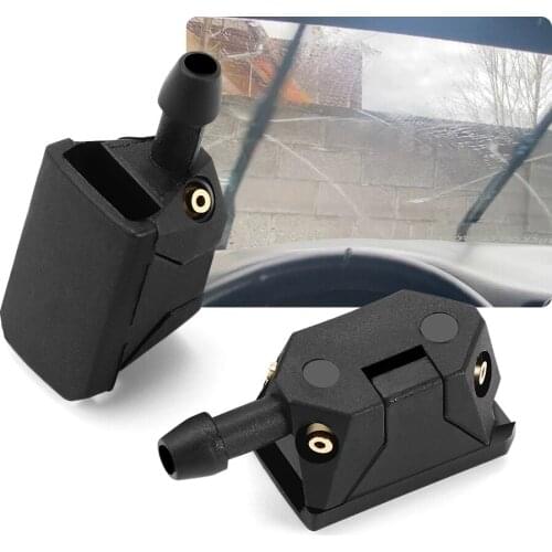 2X Car Front Windshield Washer Jet Nozzles for KIA RIO Ford Focus Hyundai IX35 Solaris Mitsubishi ASX Outlander Pajero