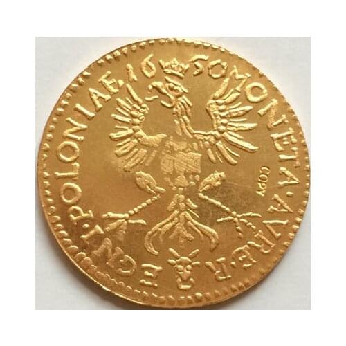 24K gold-plated 1650 russian coins copy