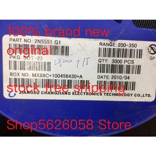 2N5551 SOT23 100% new original freeshipping 50PCS/LOT STOCK