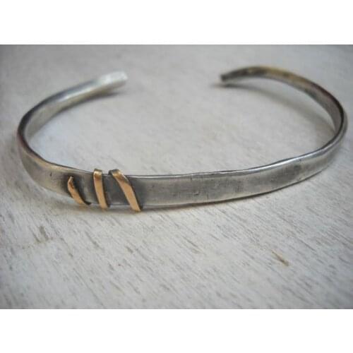 925 STERLING SILVER EDGE DETAILED MALE DESIGN BRACELET