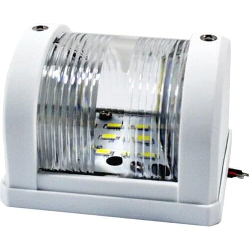 Side Mount LED WHITE STERN SAILING LIGHT Boat Yacht Marine Navigation Light
