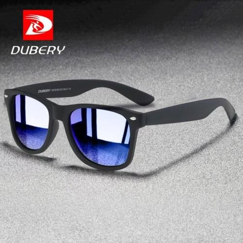 DUBERY Brand Mens Polarized Sunglasses Square Glasses Frame UV400 Lenses Suitable For Casual Outdoors D728