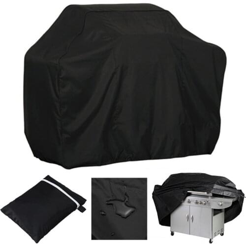 BBQ Cover Black Waterproof Sunscreen BBQ Accessories Grill Cover Rain Barbacoa Anti Dust Rain Gas Charcoal Electric Barbeque