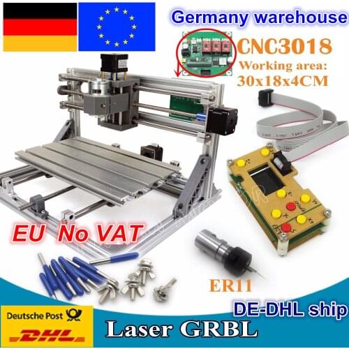 3018 CNC GRBL control Diy CNC Router machine 30x18x4.5cm,3 Axis Pcb Pvc Milling machine Wood Router laser engraving