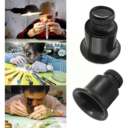 Hot Watch Eyes 20X Jeweller Optical Glasses Magnifier Repair Jeweler Tools Lens Magnifier Watch Loupe Optical Eye Glasses H4X8