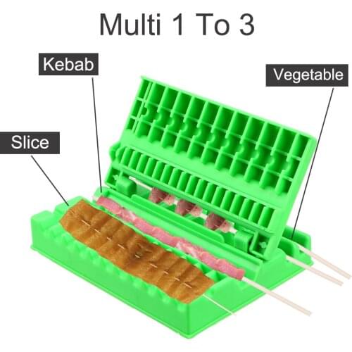 Kebab Maker Box Machine Barbecue Stringer Skewers Beef Meat Vegetable String Grill BBQ Gadget BBQ supplies Kitchen Accessories
