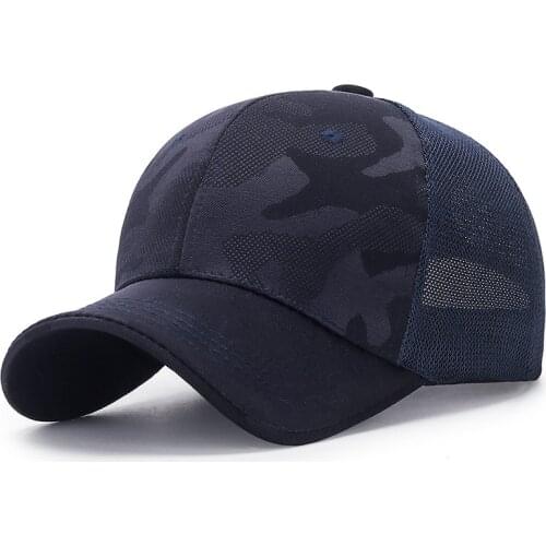 Men Women Adjustable Mesh Back Trucker Hat Breathable Summer Outdoor Sports Cap Fishing Hat Camouflage Cap Sun Visor Hat