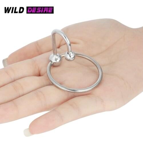 Metal Adjustable Penis Rings Stimulator Irritation Urethral Dilators Cockring Penis Plug Sex Toys for Couples Men Gay Love Sex