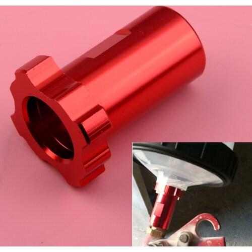 Red Aluminum Spray Disposable Pot Adapter Connector fit for SRI R100 602 H-2000 PPS Spray Cup Adapter