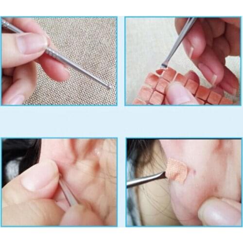 11cm/13cm Health Care Acupuncture Point Probe Stainless Steel Auricular Point Pen Beauty Ear Reflex Zone Massage Detection