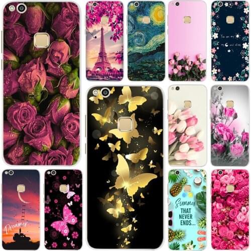 Cute Patterned Case For Huawei P10 Lite Cover Case 5.2 '' Soft Silicone TPU Funda Capa For Huawei P10 Lite P 10 Phone Case Coque