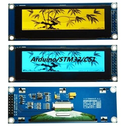 3.12 inch 16PIN SPI Yellow/Blue OLED Display Module SSD1322 Drive IC 256*64 8080/6800 Parallel Interface