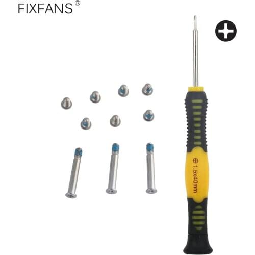 FIXFANS Bottom Case Screws Set and PH000 1.5mm Phillips Screwdriver for MacBook Pro A1278 A1286 A1297 13 15 17 inch