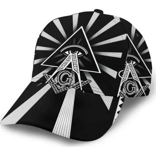 CINESSD 2020 New Baseball Cap Fishing Caps Men Outdoor Hunting Hat Hiking Hat Masonic Lodge Print