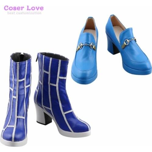 JoJos Bizarre Adventure Yamagishi Yukako Kujo Jolyne Jorin Cosplay Shoes Boots Halloween Christmas Shoes