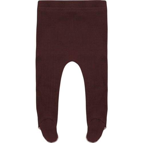 OPPERIAYA Newborn Baby Solid Knitted autumn casual Pants Footies Tight Leggings for 0-12M Baby of Autumn and Winter Wear