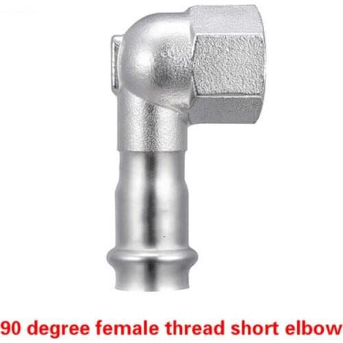 Water connection female Threaded Pipe Fittings Stainless Steel SS304 DN15/DN20/DN25 90 degree Elbow Pipe Fittings For Water Gas