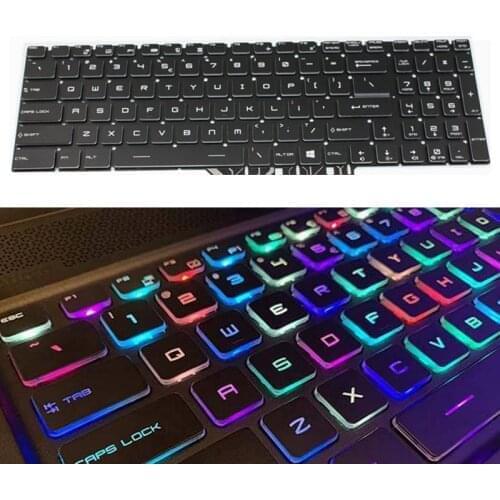 Per-key RGB backlit full color English Keyboard for MSI GE63 GE73 GS73 Raider 8RE 8RF GS63 GS73 Stealth 8RD 8RE GT63 US