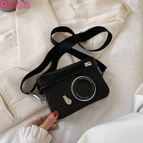 Driga Women Casual Handbag 2020 New Fashion Mini Square Bag Ladies Shoulder Bag Tote Bags For Female Camera Rhinestone Box Bags