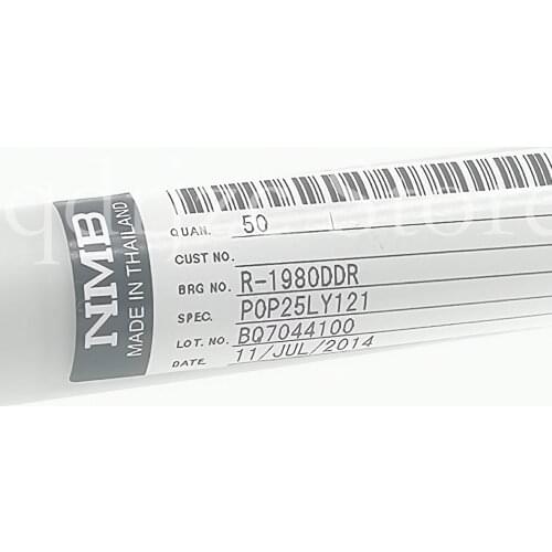 (10 PCS)NMB micro ball bearing R-1980DDRP0P25LY121 = R-1980D = 698-2RS = 619/8-2RS1 8mm X 19mm X 6mm